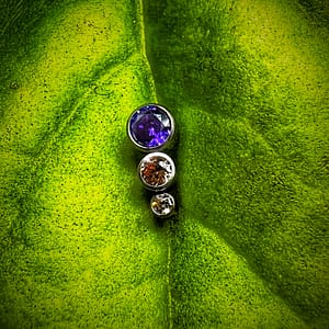 Cluster con 3 circonitas de color de titanio grado implante 1,2mm