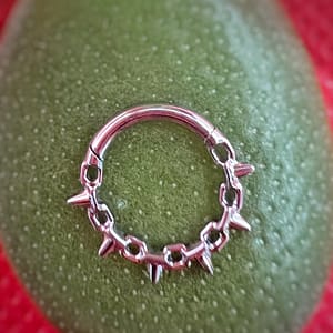 Aro de titanio grado implante de pinchos 1.2mm